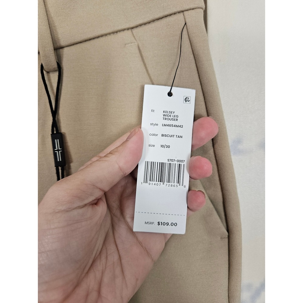 Liverpool Los Angeles Kelsey Wide Leg Trouser Biscuit Tan Womens 10/30 - Picture 3 of 11